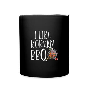 Korean BBQ, Korean Band, Korean - Full Colour Mug - black - Front