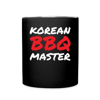 Korean BBQ, Korean Band, Korean - Full Colour Mug - black - Front