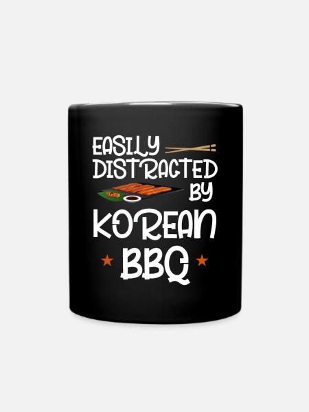 Korean BBQ, Korean Band, Korean - Full Colour Mug - black
