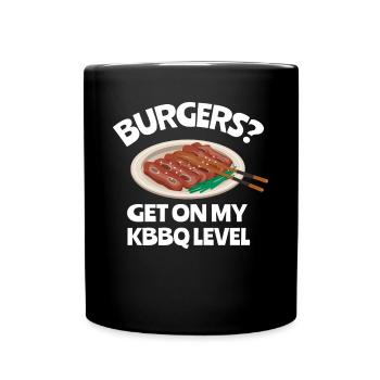 Korean BBQ, Korean Band, Korean - Full Colour Mug - black - Front