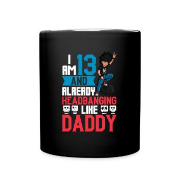 I'm 13 - Young Rocker - Full Colour Mug - black - Front