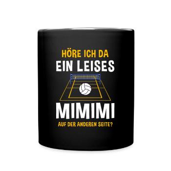 Sport Ballsport Ball Beachvolleyball Trainer - Tasse einfarbig - Schwarz - Vorne