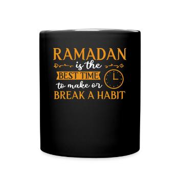 Ramadan, cadeaux du Ramadan, fêtes musulmanes - Mug uni - noir - Devant