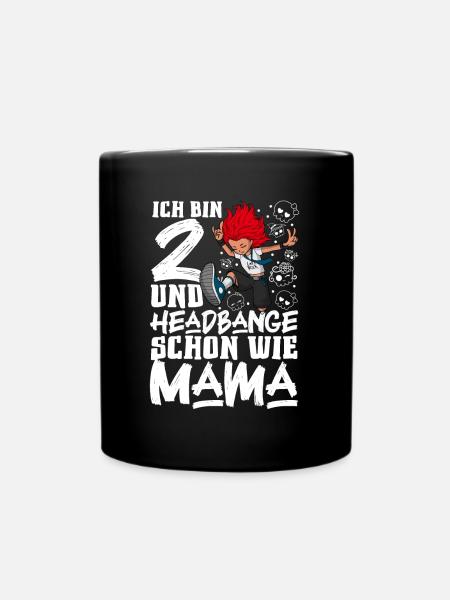 Ich bin 2 - Mädchen Rocker - Tasse einfarbig - Schwarz