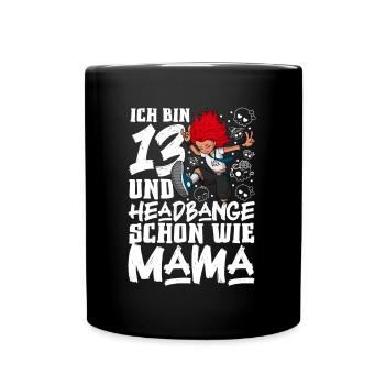 I'm 13 - Girl Rocker - Full Colour Mug - black - Front