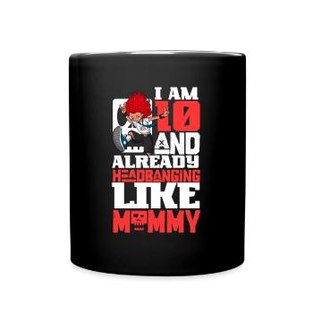 I'm 10 - Girl Rocker - Full Colour Mug - black - Front