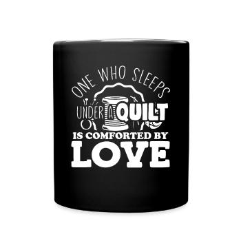 Quilting, knitting, sewing, quilting - Full Colour Mug - black - Front