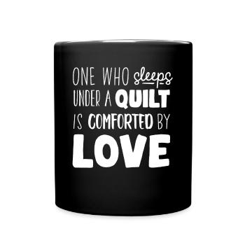 Quilting, knitting, sewing, quilting - Full Colour Mug - black - Front