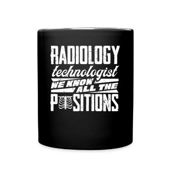 Radiologie, Radiologe - Tasse einfarbig - Schwarz - Vorne