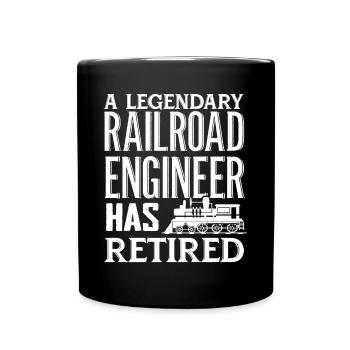 Chemin de fer, locomotive - Mug uni - noir - Devant