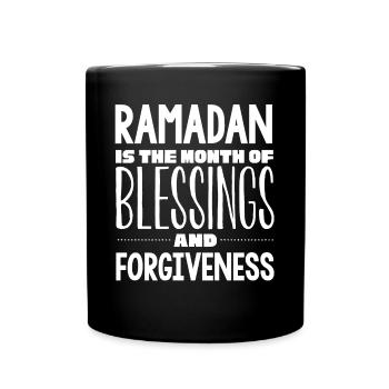Célébration du Ramadan, fête musulmane - Mug uni - noir - Devant
