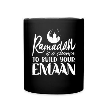 Célébration du Ramadan, fête musulmane - Mug uni - noir - Devant