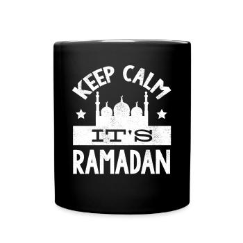 Célébration du Ramadan, fête musulmane - Mug uni - noir - Devant