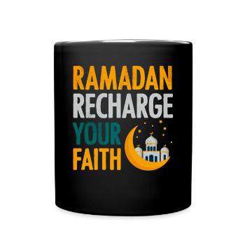 Célébration du Ramadan, fête musulmane - Mug uni - noir - Devant