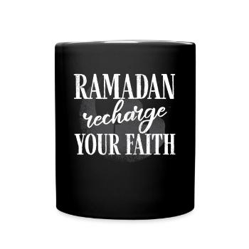 Célébration du Ramadan, fête musulmane - Mug uni - noir - Devant
