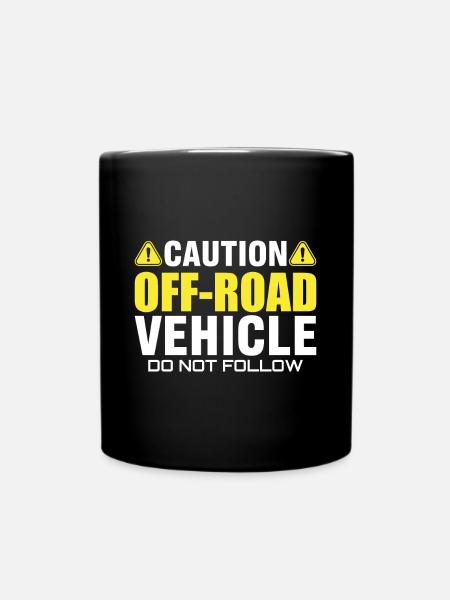 Offroad, 4x4, 4-Rad - Tasse einfarbig - Schwarz