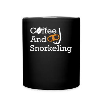 Schnorcheln, Schnorcheln, Tauchen, Unterwasser - Tasse einfarbig - Schwarz - Vorne