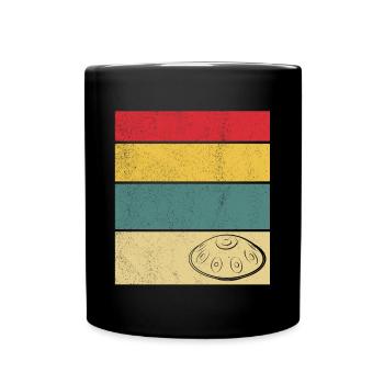 Handpan Music Love Retro Handpan - Mug uni - noir - Devant