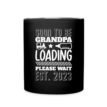 Bientôt sera grand-père magasin, s’il vous plaît attendre 2023 - Mug uni - noir - Devant