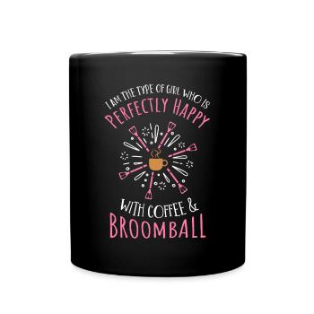 Broom ball - Full Colour Mug - black - Front
