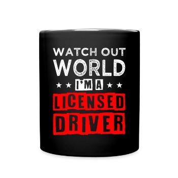 Nouveau permis de conduire - Mug uni - noir - Devant
