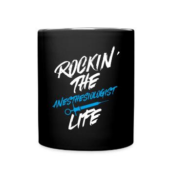 Anesthesiologist, Anesthesiology - Full Colour Mug - black - Front