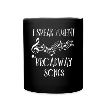 Broadway, Comédie musicale, Théâtre - Mug uni - noir - Devant