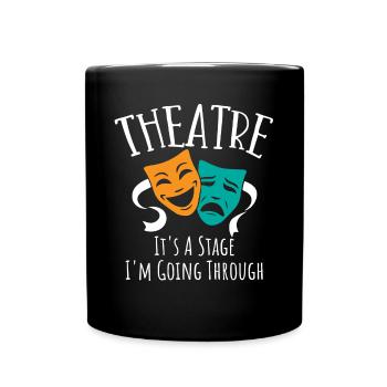 Broadway, Comédie musicale, Théâtre - Mug uni - noir - Devant