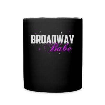Broadway, Musical, Theatre nerd - Full Colour Mug - black - Front