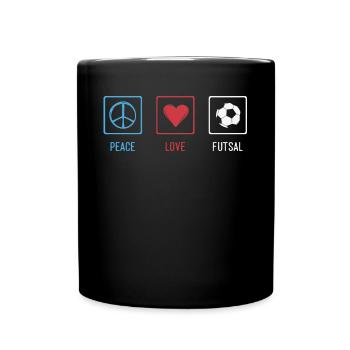 Futsal, Football, - Mug uni - noir - Devant