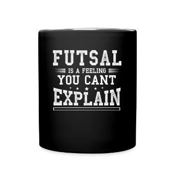 Futsal, Football, - Full Colour Mug - black - Front