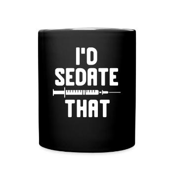 Anesthésie, Anesthésiste - Mug uni - noir - Devant