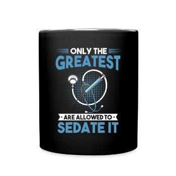 Anesthésie, anesthésiste - Mug uni - noir - Devant