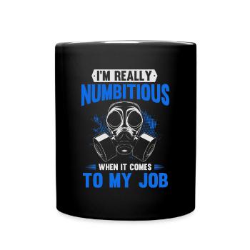 Anesthésie, anesthésiste - Mug uni - noir - Devant