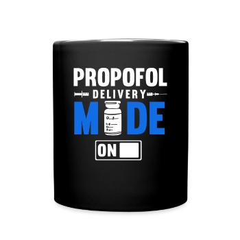 Anesthésie, anesthésiste - Mug uni - noir - Devant