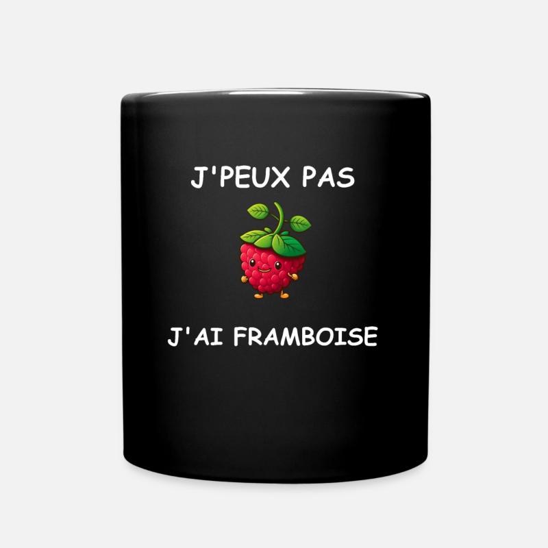 Je peux pas j'ai framboise - Mug uni - noir