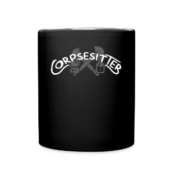 Corpse Keepers, Undertakers, Funeral Homes - Full Colour Mug - black - Front