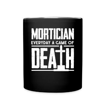 Corpse Keepers, Undertakers, Funeral Homes - Full Colour Mug - black - Front