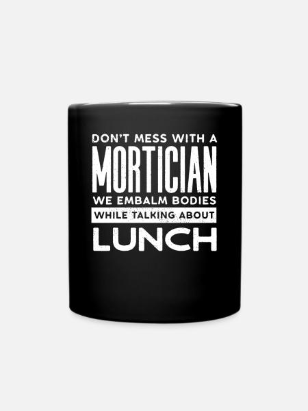 Leichenhalter, Undertaker, Bestattungsunternehmen - Tasse einfarbig - Schwarz