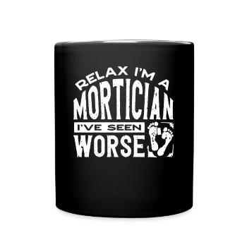 Gardiens de cadavres, pompes funèbres, salons funéraires - Mug uni - noir - Devant