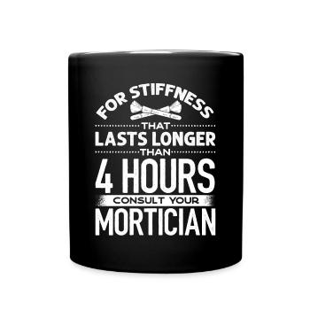 Corpse Keepers, Undertakers, Funeral Homes - Full Colour Mug - black - Front