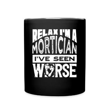 Corpse Keepers, Undertakers, Funeral Homes - Full Colour Mug - black - Front