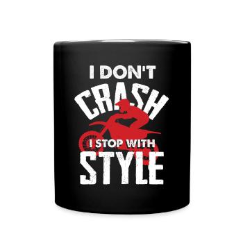 Motocross bikers - Full Colour Mug - black - Front