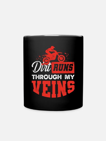 Motocross bikers - Full Colour Mug - black