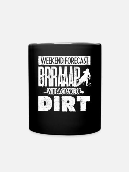 Motocross-Biker - Tasse einfarbig - Schwarz