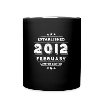 Birthday in February 2012 - February - Full Colour Mug - black - Front