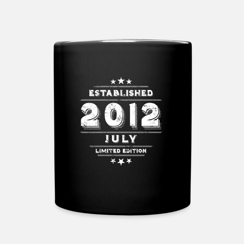 Geburtstag im Juli 2012 - July - Tasse einfarbig - Schwarz