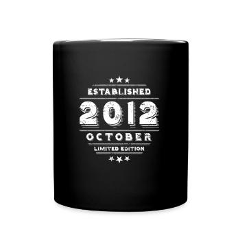 Birthday in October 2012 - October - Full Colour Mug - black - Front