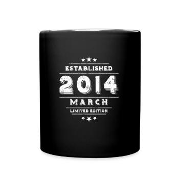 Anniversaire en Mars 2014 - Mars - Mug uni - noir - Devant