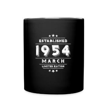 Anniversaire en mars 1954 - mars - Mug uni - noir - Devant